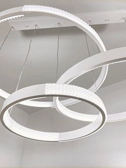 Светильник подвесной SAPFIR (2202-3-750WH) SPF-8719 БЕЛЫЙ  D720*500/H1000/3/LED/2*75W без ПДУ TERRA 24-12