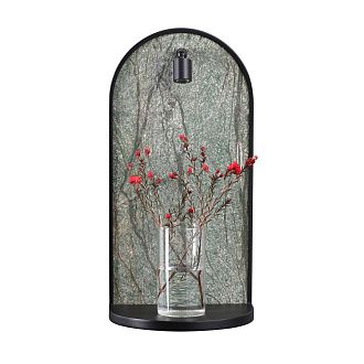 Настенный светильник 3W, 3000K, Odeon Light 7176/3WL, черный-мрамор зеленый