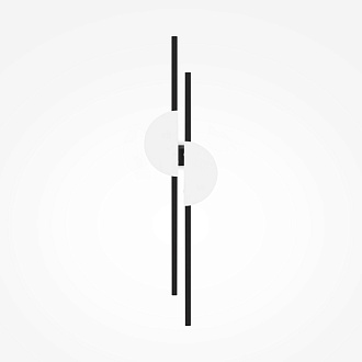 Бра 6*7 см, LED 2 23W, 4000К, Черный Maytoni Skyline MOD179WL-L22W4K