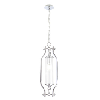 Светильник подвесной 15*41 см, 1*E14*60W Хром Crystal Lux TOMAS SP1 CHROME