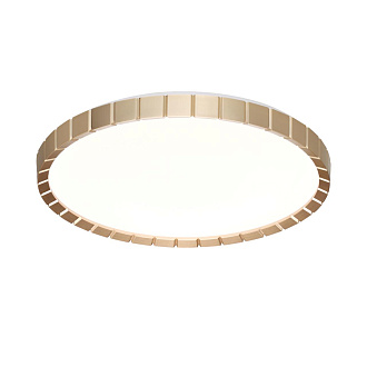 Cветильник 38,5*6,7 см, LED 48W, 4000 К, IP43, белый/золотой, пластик Sonex Atabi Gold, 7648/DL