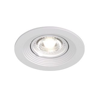 Светильник встраиваемый 10*10*3,2 см, вр 7,5 см, 1*GU5.3*10W, Denkirs Tisted DK3029-WH, белый