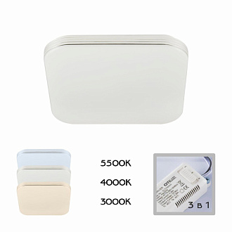 Светильник 28 см, 24W, 3000К Citilux Симпла CL714K240V с диммером