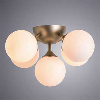 Потолочная люстра Arte Lamp Fobos A2704PL-5SG, диаметр 46 см, золото