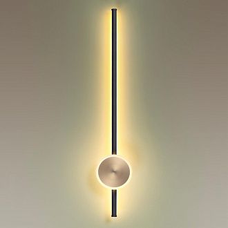 Бра 70 см, 18W, 3000K Odeon Light Stilo 4256/18WL, черный-бронза