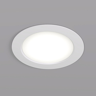 Светильник встраиваемый 11*11*3,5 см, вр 9 см, *LED*7W, 4000K, Denkirs Snartun DK3049-WH, белый