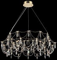 Подвесная люстра 100 см, 48W, 3000K, Wertmark Felicia WE336.48.303, золото