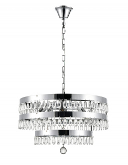 Подвесная люстра  50*102 см, 6*E14 хром Vele Luce Breeze VL3263P06