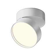 Накладной светильник 12*12*8,2 см, LED, 18W, 4000К, Maytoni Technical ONDA C024CL-18W4K-W-1 белый
