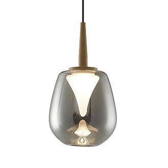 Подвесной светильник 12*212,5 см, 1*LED*5W, 3000K, Mantra Andromeda MAN8931+8943, золотой