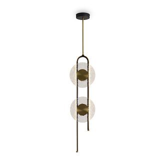 Подвесной светильник 22*22*148,5 см, LED,  17W, 3000К, Freya Drip FR6173PL-L18B латунный