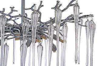 Люстра потолочная *76*58 см, 10*G9*40W, Dio D`arte Tavenna Nickel Tavenna H 1.3.76.101 N, Никель