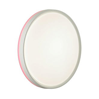 Cветильник 40 см, LED 1*48W, 4000 К, Sonex Kezo Pink 7708/DL, белый/розовый