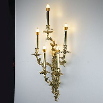 Бра Marcello Bad 85*40*40 см, 5*E14*40W, ImperiumLoft 255546-01, Золотистый