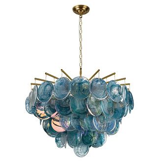 Подвесная люстра 80 см, LOFT IT Lolly 10492/800 Blue, золото