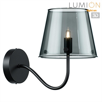 Бра 25*15*20 см, 1*G9*20W Lumion Smoky 6570/1W черный