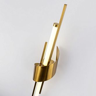 Бра 10*10*60 см, LED*6W, 4000K, Modelux  ML.729.590 BS, Латунь