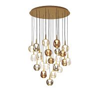 Люстра подвесная 75*212,5 см, вр  см, 24*LED*5W, 3000K, Mantra Andromeda MAN8937+24PL, золотой