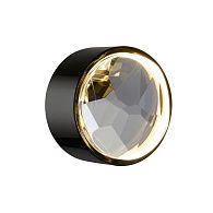 Светильник 13 см, 5W, 3000-4000K, Odeon Light 7174/5WL, черный-хрусталь