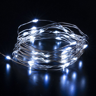 Гирлянда нить Роса белый 5м IP20 400-007 500* см, LED *1W, 6500 К, Elektrostandard