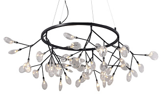 Светильник подвесной 105 см, Crystal Lux EVITA SP45 D BLACK/TRANSPARENT Черный