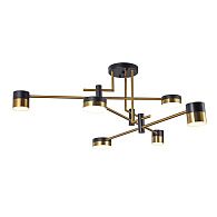 Люстра 76*76*38 см, 6*LED*36W, 4000K Gerhort G51243/6BK+AB, Черный;Античная бронза