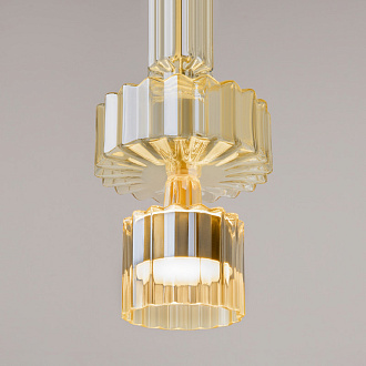 Подвесной светильник 15*15*360 см LED, 12W, 3000К, Maytoni LEVEL MOD253PL-L18BS3K2 латунный