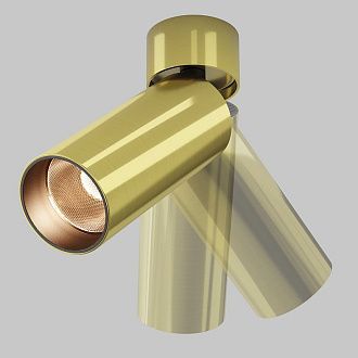 Светильник  C055CL-L12W2.7K-W-BS **-16 см, *LED*12W, K, Maytoni technical FOCUS LED C055CL-L12W2.7K-W-BS, Латунь