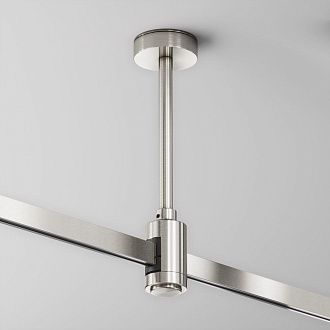 Комплектующие для трековой системы  TRA156C-SL1-PT 4,5*2,9*-18,4 см, *Maytoni technical Accessories for tracks Flarity TRA156C-SL1-PT, Платина