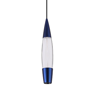 Подвесной светильник *5*180 см, LED 9W, 4000K, Голубой LED4U L7123-1 BL