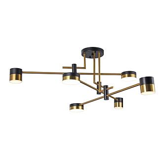 Люстра 76*76*38 см, 6*LED*36W, 4000K Gerhort G51243/6BK+AB, Черный;Античная бронза