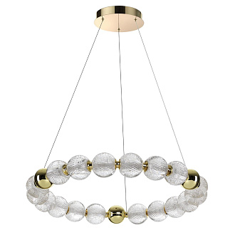 Люстра 69*69*150 см, 1 LED*60W, 4000 К, Odeon Light Crystal, золотой 5008/60L