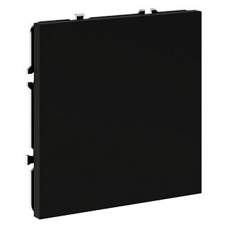 Заглушка Voltum S70 с суппортом, черный матовый пластик Soft touch VLS080108