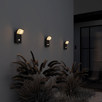 Светильник настенный 10*10,5*20 см, LED, 7W, 3000К, Maytoni Stock O446WL-L7GF3KSR серый