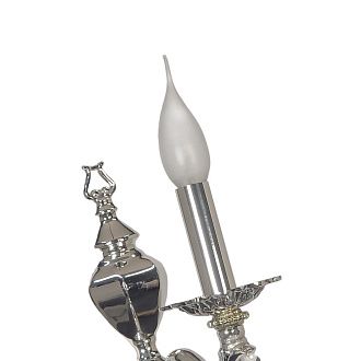 Бра *7*23 см, 1*E14*40W, Arti Lampadari Amelia Sb Amelia E 2.1.1.502 SB, Серебро