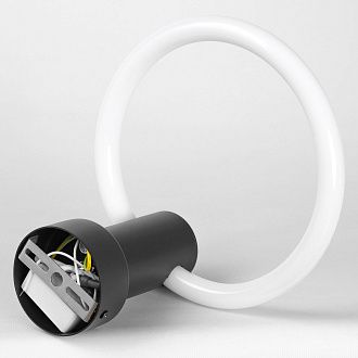Бра настенное 22*23-23 см, 1*LED, 10W, 3000K, Lussole Lowell LSP-7364, черный