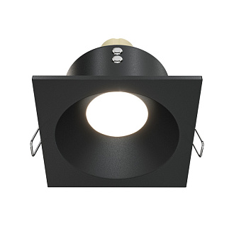 Светильник, 9 см, черный,  Maytoni Zoom DL033-2-01B, встраиваемый