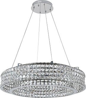 Подвесная люстра 80 см, 100W, 3000-6000K, Stilfort Karnelli 4024/09/08P, хром