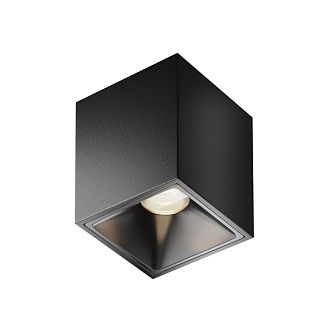 Потолочный светильник 6*8 см, *LED*8W, 4000K, Maytoni Alfa LED C065CL-8W4K-SQ-B, Черный