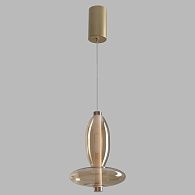 Светильник 18 см, 7W, 3000K, Crystal Lux QUASAR SP7W LED AMBER, золото