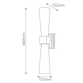 Бра для ванных комнат Elstead Lighting, Арт. KRISTY-2WB-DG-OPAL