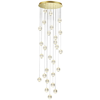 Светодиодный светильник 67 см, 120W, 4000K, Odeon Light CRYSTAL 5008/120L, золото