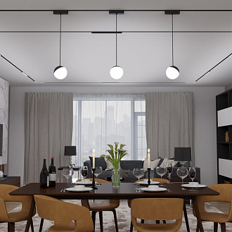 Трековый светильник для низковольтного шинопровода 11,5*10* см, LED 10W*3000 К, Novotech Shino Smal, черный, 359260