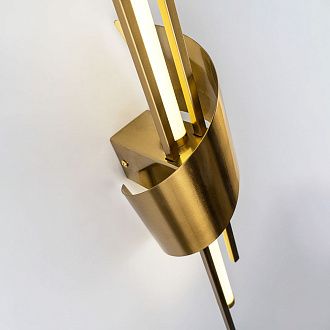 Бра 10*10*60 см, LED*6W, 4000K, Modelux  ML.729.590 BS, Латунь