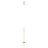 Подвесной светильник *13*43 см, 1*LED*7W, 4000K, Loft It Lava 10361D, Золотой, белый