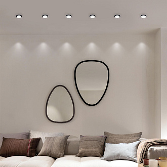 Встраиваемый точечный светильник 114 MR16 белый/черный Elektrostandard, вр 6,4 см