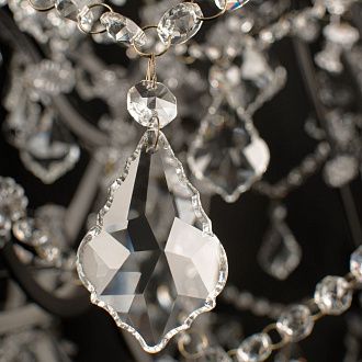 Подвесная люстра 92 см, Loft IT Vaille Crystal 10450/900, графит