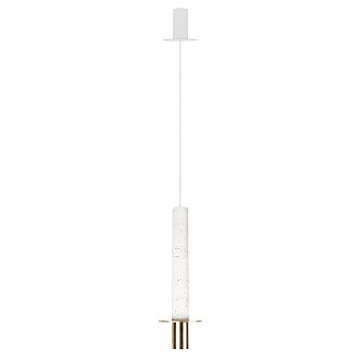 Подвесной светильник *13*43 см, 1*LED*7W, 4000K, Loft It Lava 10361D, Золотой, белый