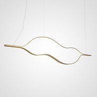 Подвесной светодиодный Светильник Tape Light L180 180*5*45 см, 2*LED*75W, 3000, 4000, 6000K, ImperiumLoft TRUDY01, Золотистый