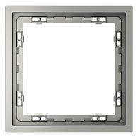 Рамка пластиковая Voltum S70 на 1 пост, сталь пластик Soft touch VLS100105